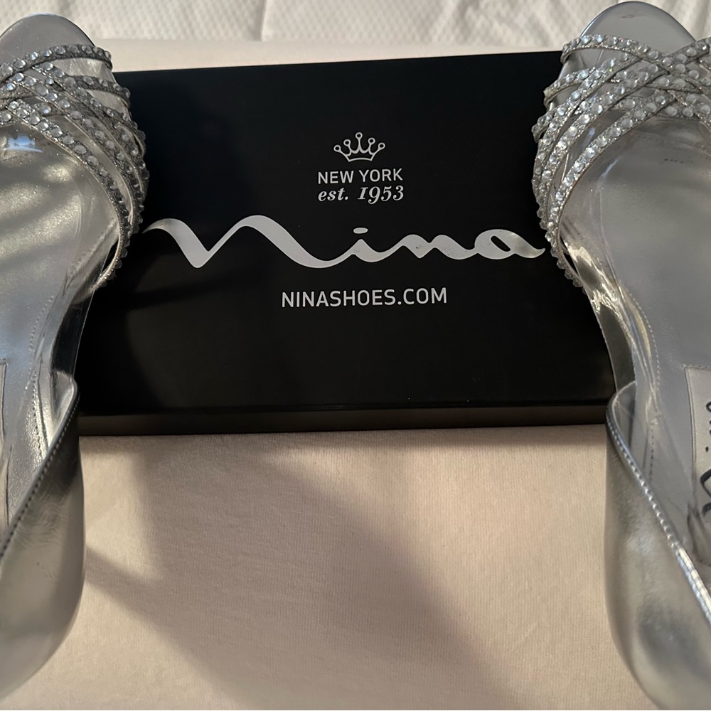Nina Silver Heels Elegant and Stylish